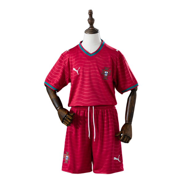 Portugal Puma 2026 Home Kids Version Football T-Shirt