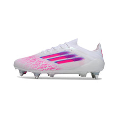 Adidas F50 Primeknit Elite White and Pink Mixed Studs SG Football Boot