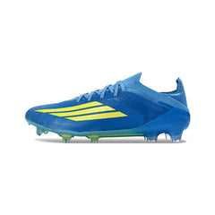 Adidas F50 Primeknit Elite Blue and Yellow Firm Ground FG Football Boot