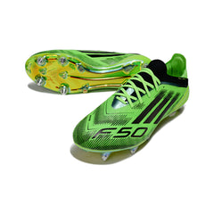 Adidas F50 Primeknit Elite Green and Black Mixed Studs SG Football Boot