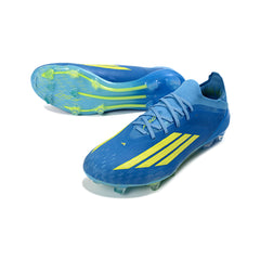 Adidas F50 Primeknit Elite Blue and Yellow Firm Ground FG Football Boot