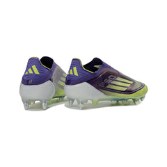 Adidas F50 Primeknit Elite Green, Purple and White Mixed Studs SG Football Boot