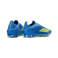 Adidas F50 Primeknit Elite Blue and Yellow Firm Ground FG Football Boot