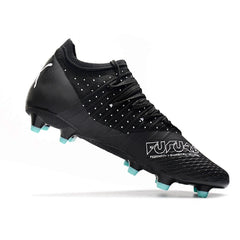 Puma Future Z 1.3 Black and Light Blue Firm Ground FG Football Boot