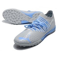 Puma Future Z 1.3 Gray and Blue Turf TF Football Boot