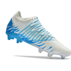 Puma Future Z 1.3 White and Blue Firm Ground FG Football Boot