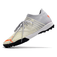 Puma Future Z 1.3 White and Grey Turf TF Football Boot