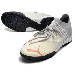 Puma Future Z 1.3 White and Grey Turf TF Football Boot