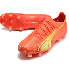 Puma Ultra Ultimate Fearless Pack Black and Yellow Firm Ground FG Football Boot