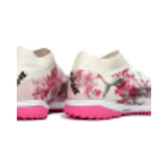 Puma Future 8 White and Pink Turf TF Football Boot