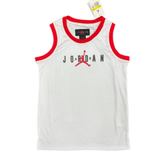 White and Red Jordan Tank Top