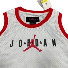 White and Red Jordan Tank Top