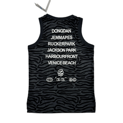 Jordan Black and Gray Patterned Tank Top