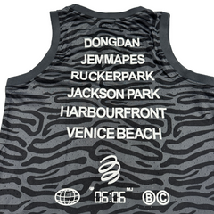 Jordan Black and Gray Patterned Tank Top