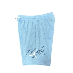 Jordan Flight Light Blue, Black and White Shorts