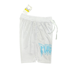 Short Jordan Flight White and Light Blue