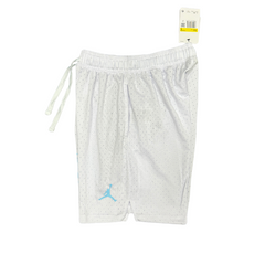 Short Jordan Flight White and Light Blue