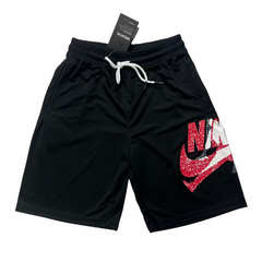 Nike Air Jordan Black, Red, and White Shorts