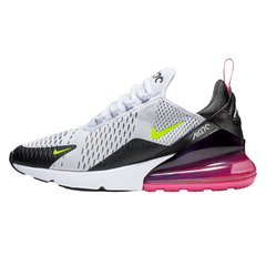 Nike Air Max 270 React Black Fuschia Volt Sneakers