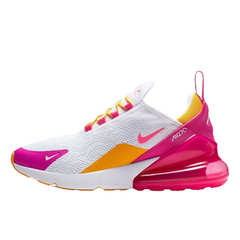 Nike Air Max 270 React Laser Fuschia University Gold Sneakers