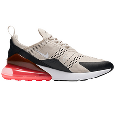 Nike Air Max 270 React Light Bone & Hot Punch Sneakers