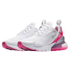 Nike Air Max 270 React White Laser Fuschia Sneakers