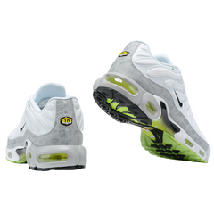 Nike Air Max Plus TN White, Gray and Green Sneakers