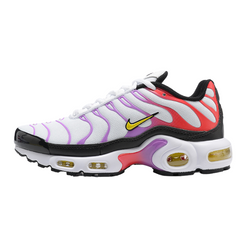 Nike Air Max Plus TN White, Red and Purple Sneakers