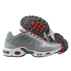 Nike Air Max Plus TN Gray and Red Sneakers