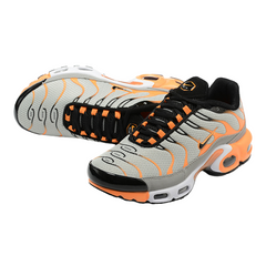 Nike Air Max Plus TN Gray and Orange Sneakers