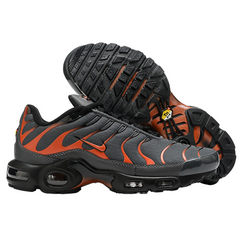 Nike Air Max Plus TN Gray and Orange Sneakers