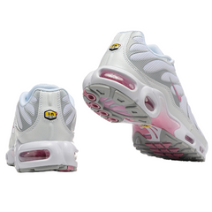 Nike Air Max Plus TN Summit White & Pink Rise Sneakers