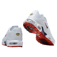 Nike Air Max Plus TN White & University Red Sneakers