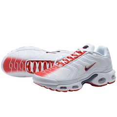 Nike Air Max Plus TN White & University Red Sneakers
