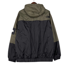 The North Face Green and Black Windbreaker Jacket