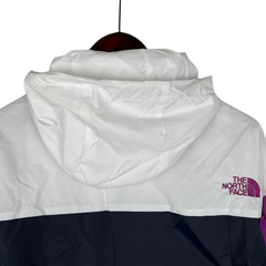 The North Face White Pink Blue Windbreaker Jacket