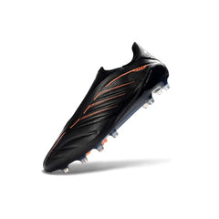 Adidas Copa Pure 4 Laceless Elite Black and Orange Firm Ground FG Football Boot