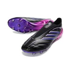 Adidas Copa Pure 4 Laceless Elite Black and Purple Pack Firm Ground FG Football Boot
