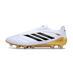 Adidas Copa Pure 4 Laceless Elite White and Yellow Firm Ground FG Football Boot