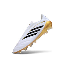 Adidas Copa Pure 4 Laceless Elite White and Yellow Firm Ground FG Football Boot