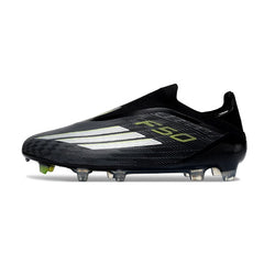 Adidas F50 Elite Laceless Black and White Firm Ground FG Football Boot