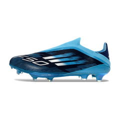 Adidas F50+ Elite Laceless Blue and Black Firm Ground FG Football Boot