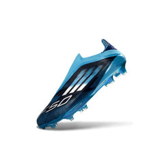 Adidas F50+ Elite Laceless Blue and Black Firm Ground FG Football Boot