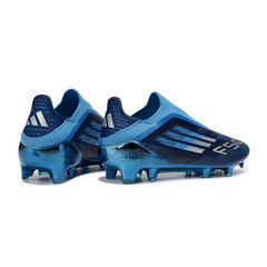 Adidas F50 Elite Laceless Blue and Black  Firm Ground FG Kids Football Boot