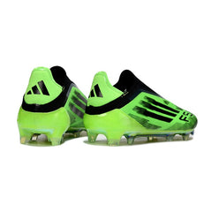 Adidas F50 Elite Laceless Green and Black Firm Ground FG Football Boot