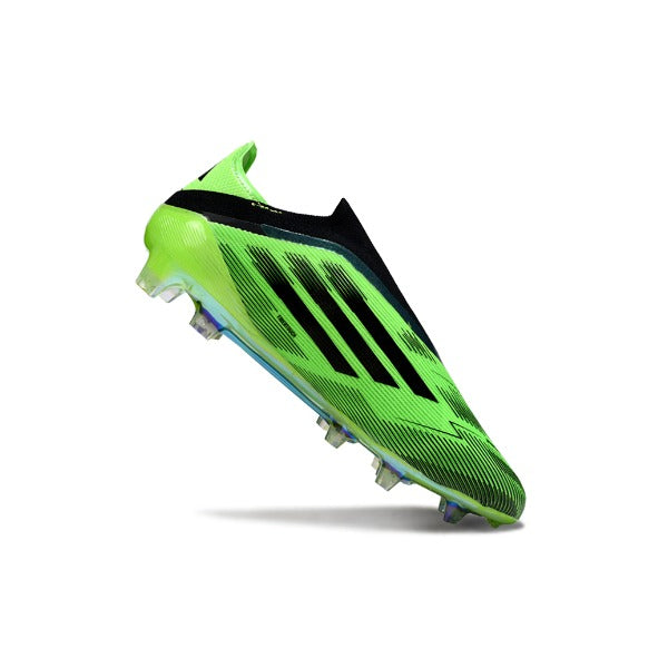 Adidas F50 Elite Laceless Green and Black Firm Ground FG Football