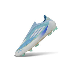 Adidas F50 Elite Laceless Light Blue and Blue Firm Ground FG Football Boot