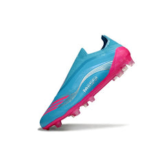 Adidas F50 Elite Laceless Messi Blue and Pink Firm Ground FG Football Boot