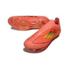 Adidas F50+ Elite Laceless Orange and Golden Firm Ground FG Football Boot