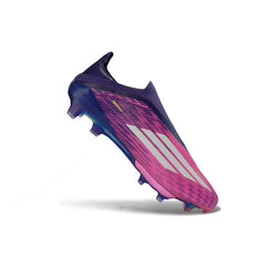 Adidas F50+ Elite Laceless Pink and Purple Firm Ground FG Football Boot